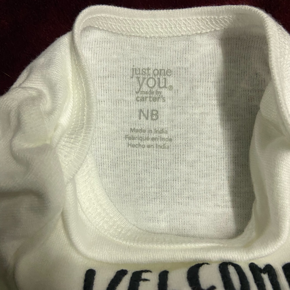 Carters NB onesie